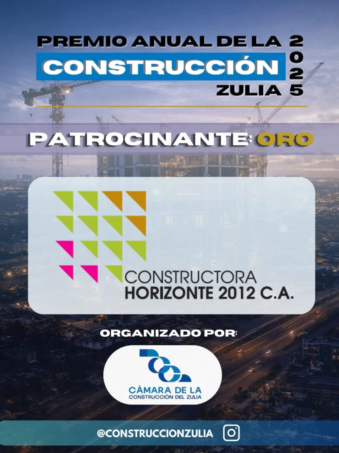 Patrocinante Oficial del Premio Anual de la Construcción Zulia 2025